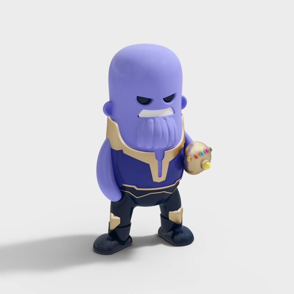 Purple Giant Low Poly 3D model with High Detail