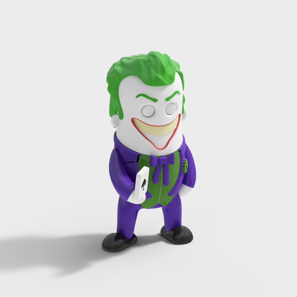 Vibrant Joker 3D model for Creative Projects