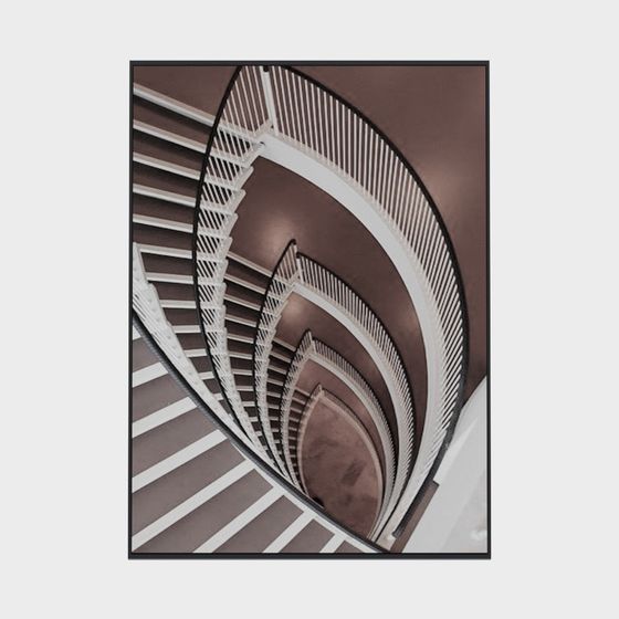 Stylish Spiral Staircase 3D model for Modern Spaces