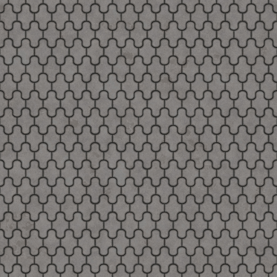 Floor Tile -059 3D Model in Gray