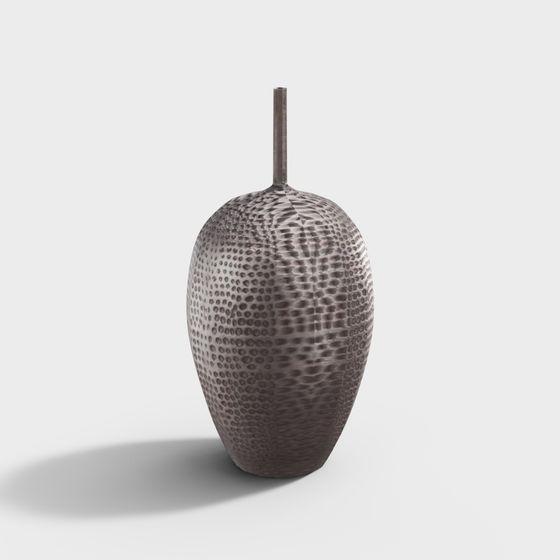 Chic Snake Skin Texture Vase 3D model