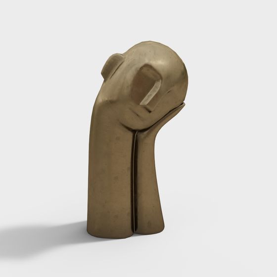 Contemplator Sculpture 3D model for Elegant Spaces