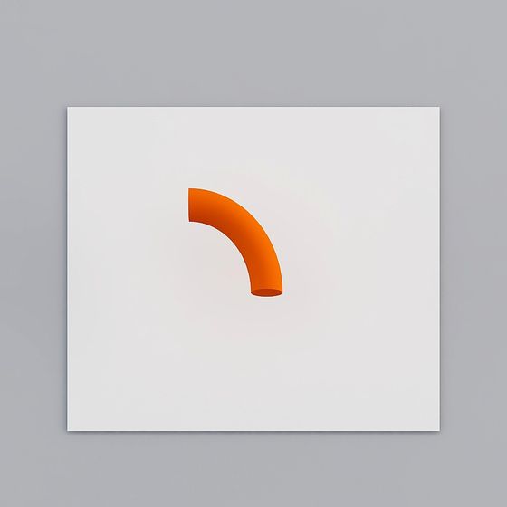 Curved Pipeline 3D model for Modern Designs