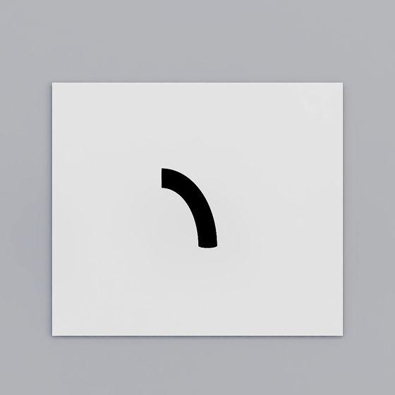 Minimalist Low-Poly Curved 3D Model Design