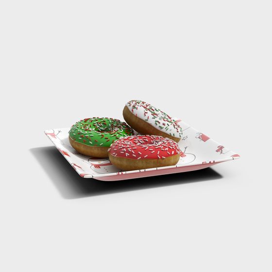 Festive Sweet Donut 3D model