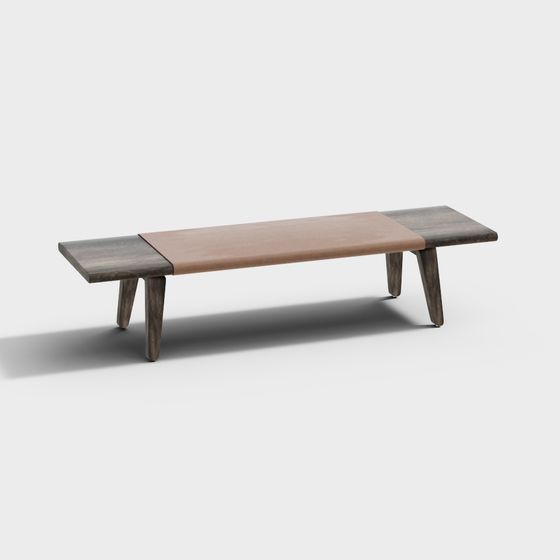 Urban Light Bench 3D model for Modern Spaces