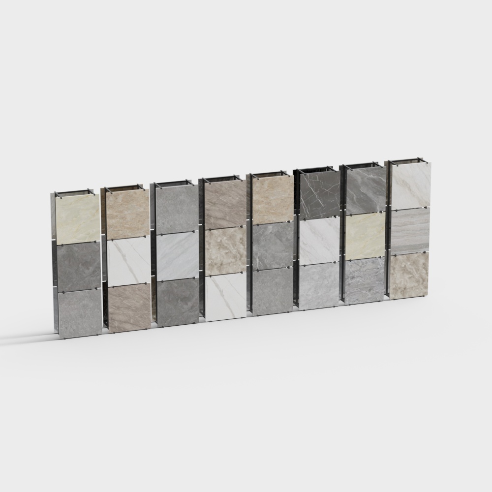 Tile display (double row independent)