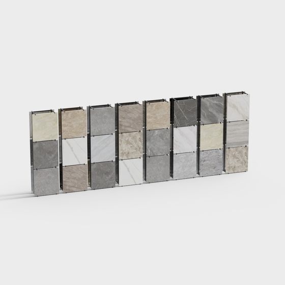 Urban Partition Screen 3D model