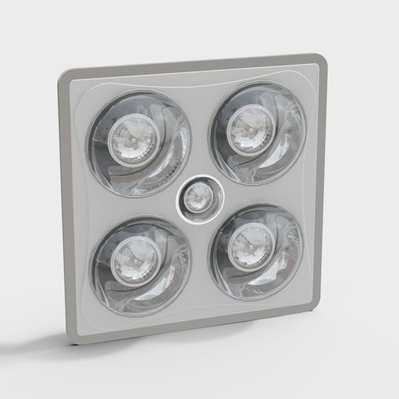 Square Embedded Light Fixture 3D model