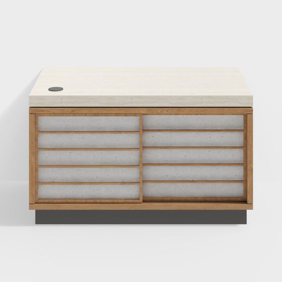 Contemporary Urban Window Cabinet 3D model