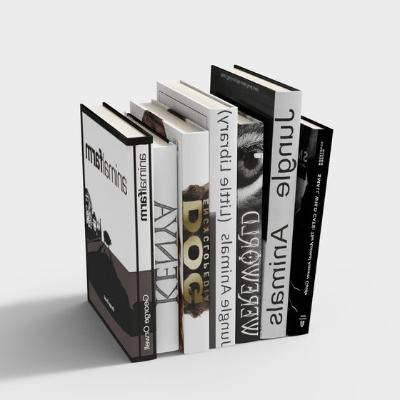 Stylish 3D Book Shelf Model for Interior Design