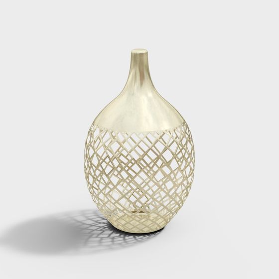 Artistic Woven Vase 3D model for Modern Spaces