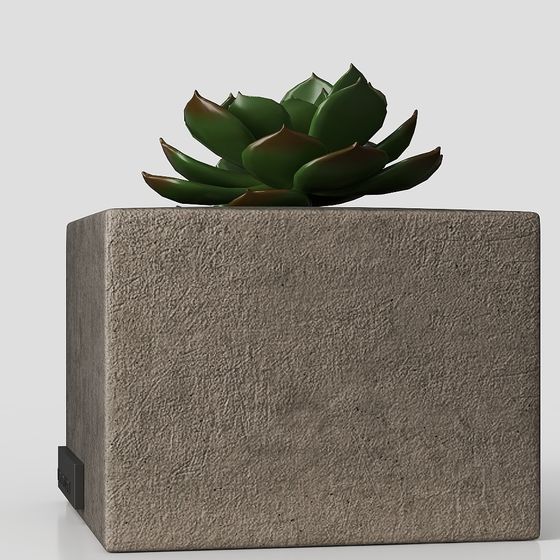 Concrete Planter 3D model for Lively Spaces