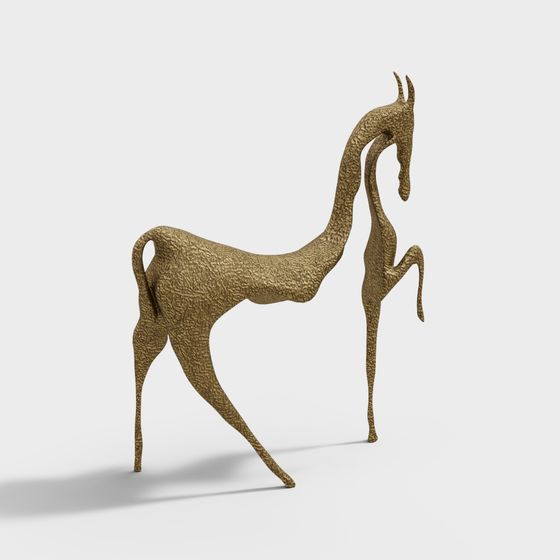 Low-Poly Realistic Horse 3D Model for Creative Projects