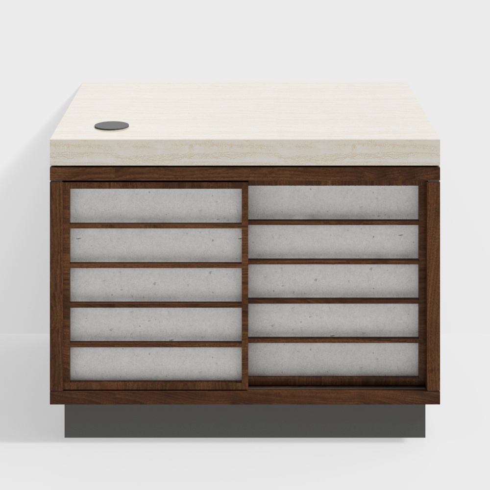 Van House Furniture -ROME Island -1200- Black Walnut