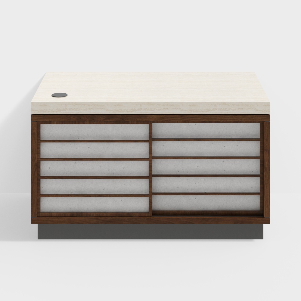 Van House Furniture -ROME Island -1600- Black Walnut