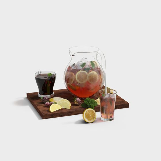 Refreshing Summer Beverage 3D model