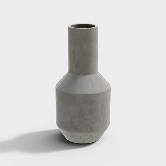 Modern Concrete Vase 3D model