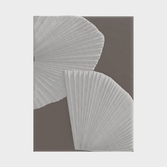 Origami Art Fan 3D Model for Elegant Spaces