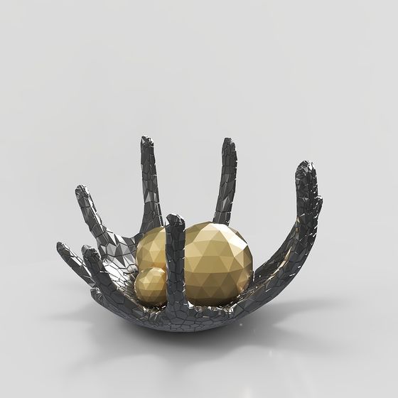 Broken Hand Low Poly 3D model for Creative Projects