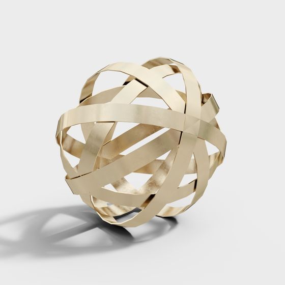 Woven Sphere 3D model - Modern Art Design