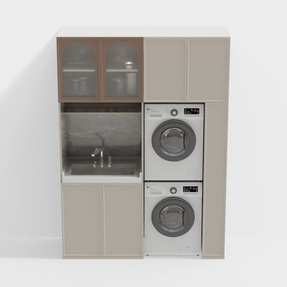 Functional Laundry Room 3D model