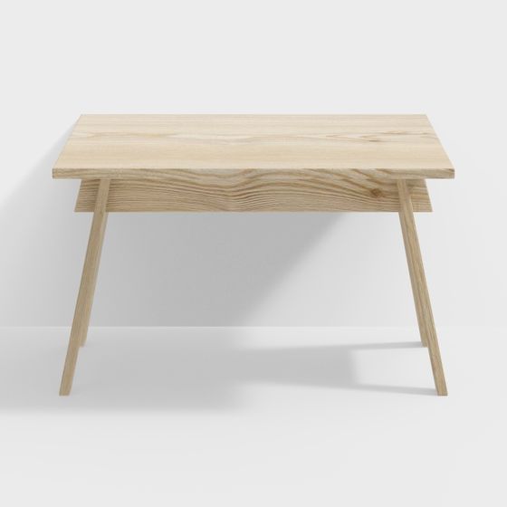 Scandinavian Low-Poly Table 3D model