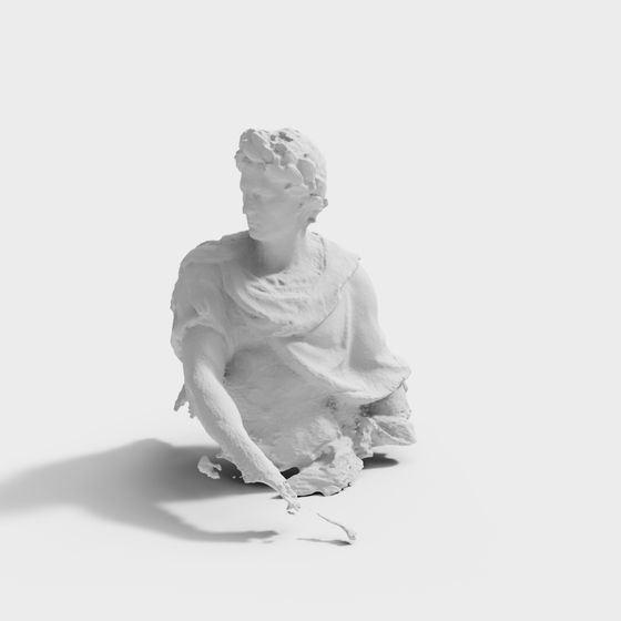 Classical Beauty 3D Model Inspired by Ancient Rome