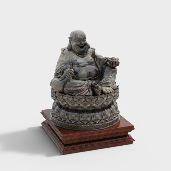 Laughing Buddha 3D model