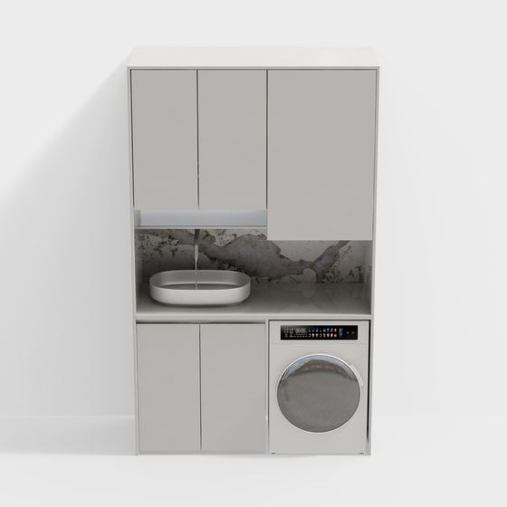 Urban Laundry Cabinet 3D model