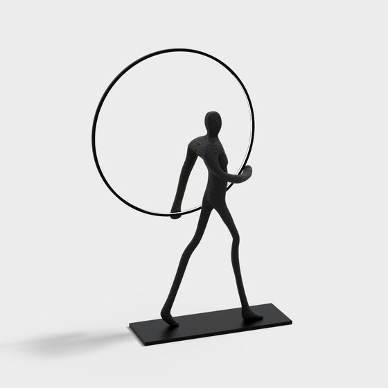 Hula Hoop Dancer 3D model for Creative Projects