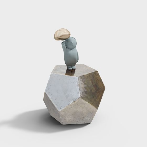 Urban Relaxer Low Poly 3D model