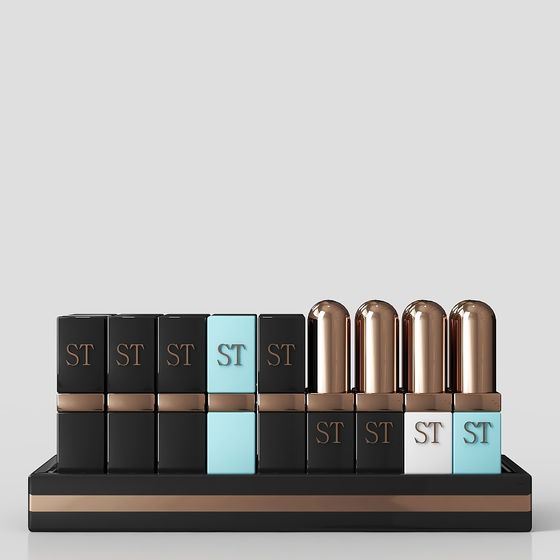 Stylish Lipstick Display Stand 3D model