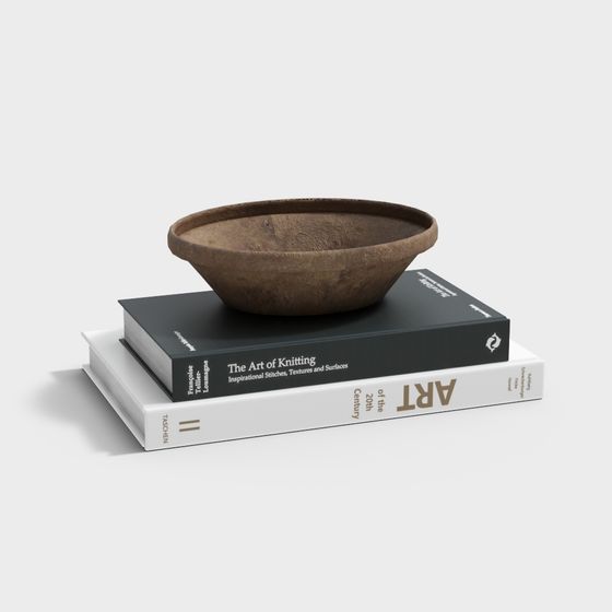 Rustic Wooden Bowl 3D model