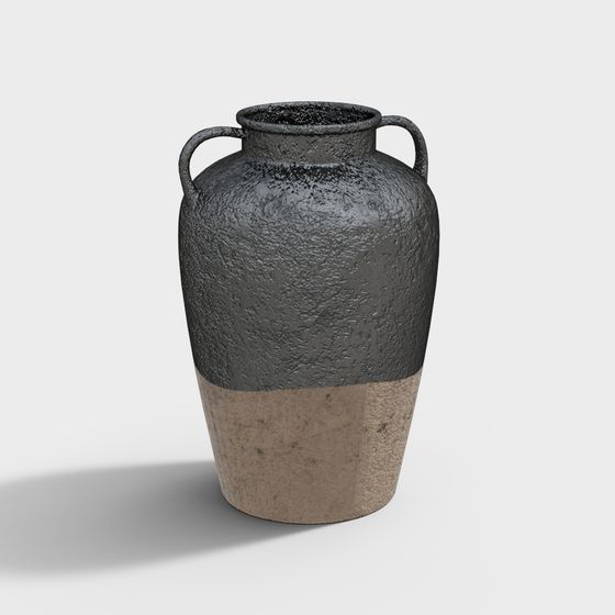 Ancient Elegance Ceramic Pot 3D model