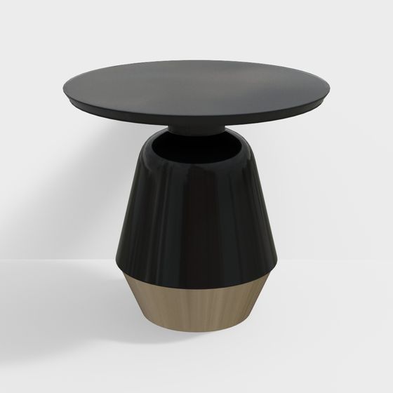 Minimalist Round Table 3D model