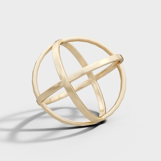 Geometric Interwoven Sphere 3D model