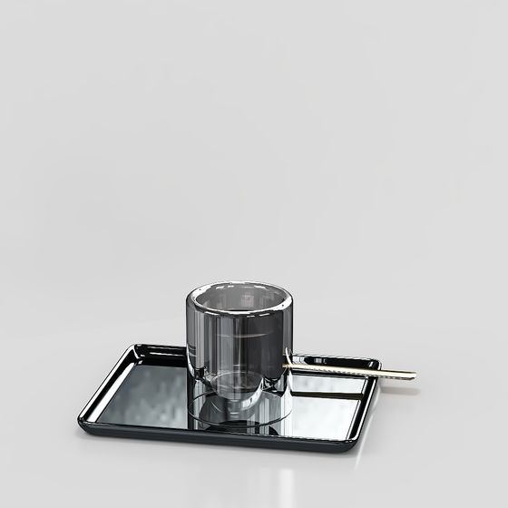 Minimalist Coffee Cup Set 3D model