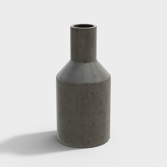 Stylish Concrete Vase 3D model for Creative Projects