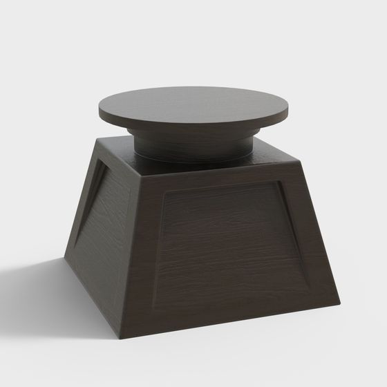 Simple Geometric Table 3D model for Creative Projects