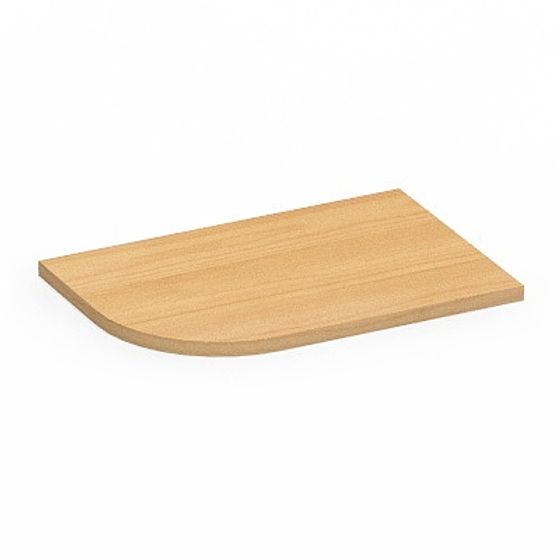 Curved Wooden Table 3D model