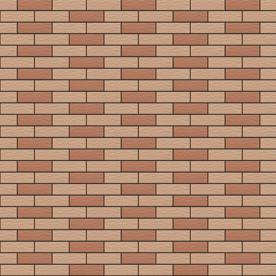 Exterior Brick 3D Model - 022 in Wood Color Finish