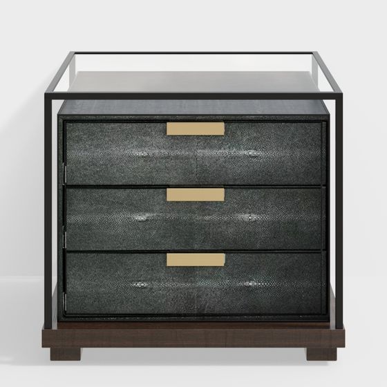 City Corner Nightstand 3D model