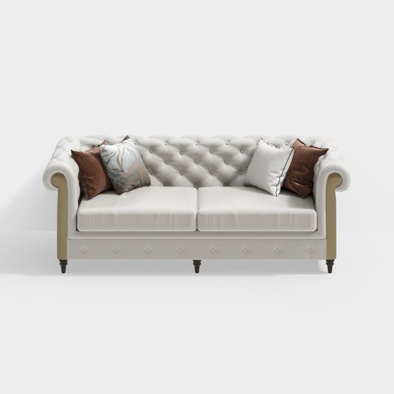 Chesapeake Chesterfield Sofa 3D model