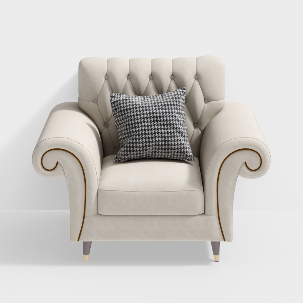 Single European-style sofa