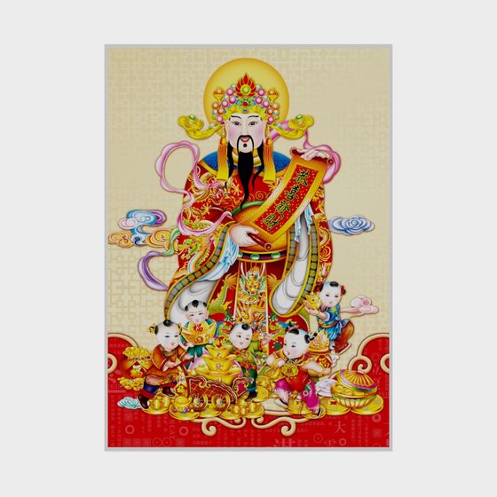 Oriental Wealth God 3D model