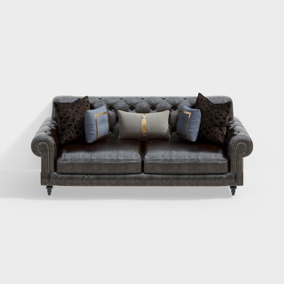 Elegant Victorian Inspired Sofa 3D model