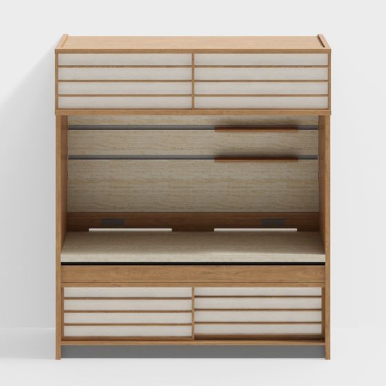 Modern Urban Study Cabinet 3D model