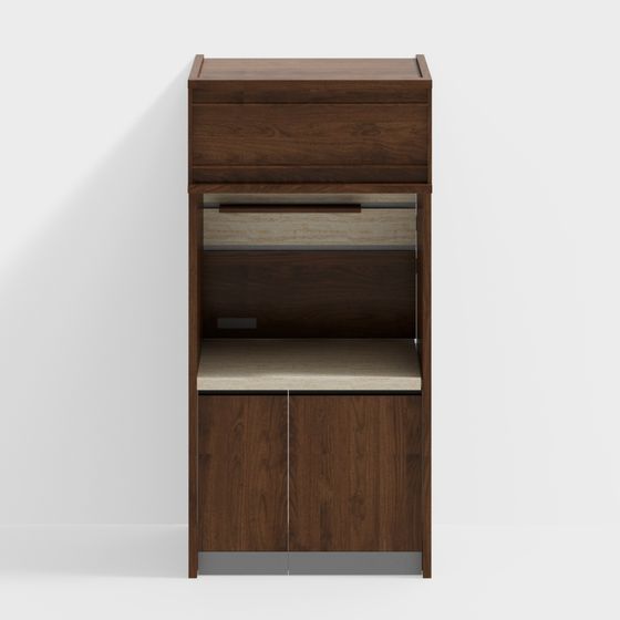 Stylish Urban Small Bookshelf 3D model