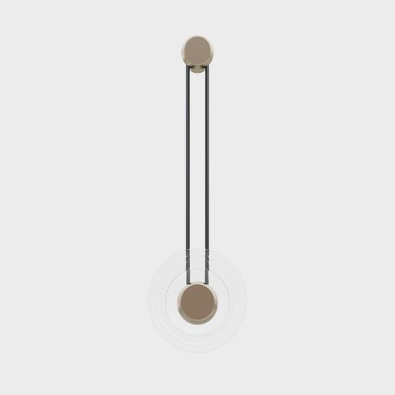 Elegant Low-Poly Pendant Light 3D model